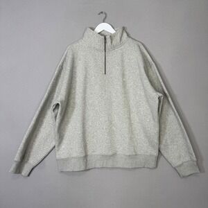 Rodd‎ & Gunn Alton Ave 1/4 Zip Sweatshirt Mens 3XL Gray Fleece Pullover Lounge